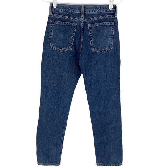 BDG NWT URBAN OUTFITTERS HIGH RISE BLUE BUTTON DOWN LEG JEANS 24 - Picture 2 of 10